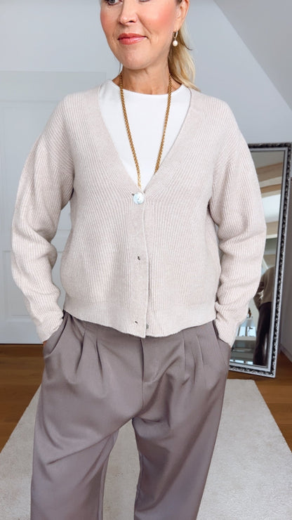 Jacke Vouro – Feinstrick Cardigan | Made in Italy