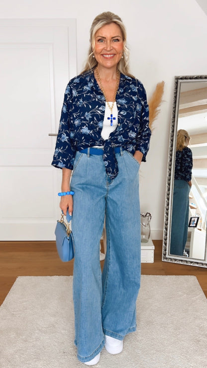 Jeans Vnelken – Fließende Wide-Leg-Denim mit moderner Silhouette