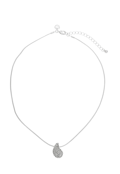 Leslii Damen Halskette mit Tropfen-Anhänger – Zeitlose Eleganz in Silber-Optik