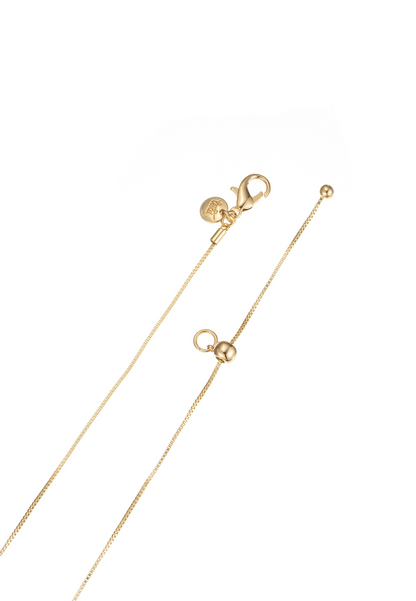 Leslii Damen Halskette mit ovalem Kristall-Anhänger – Zeitlose Eleganz in Gold-Optik