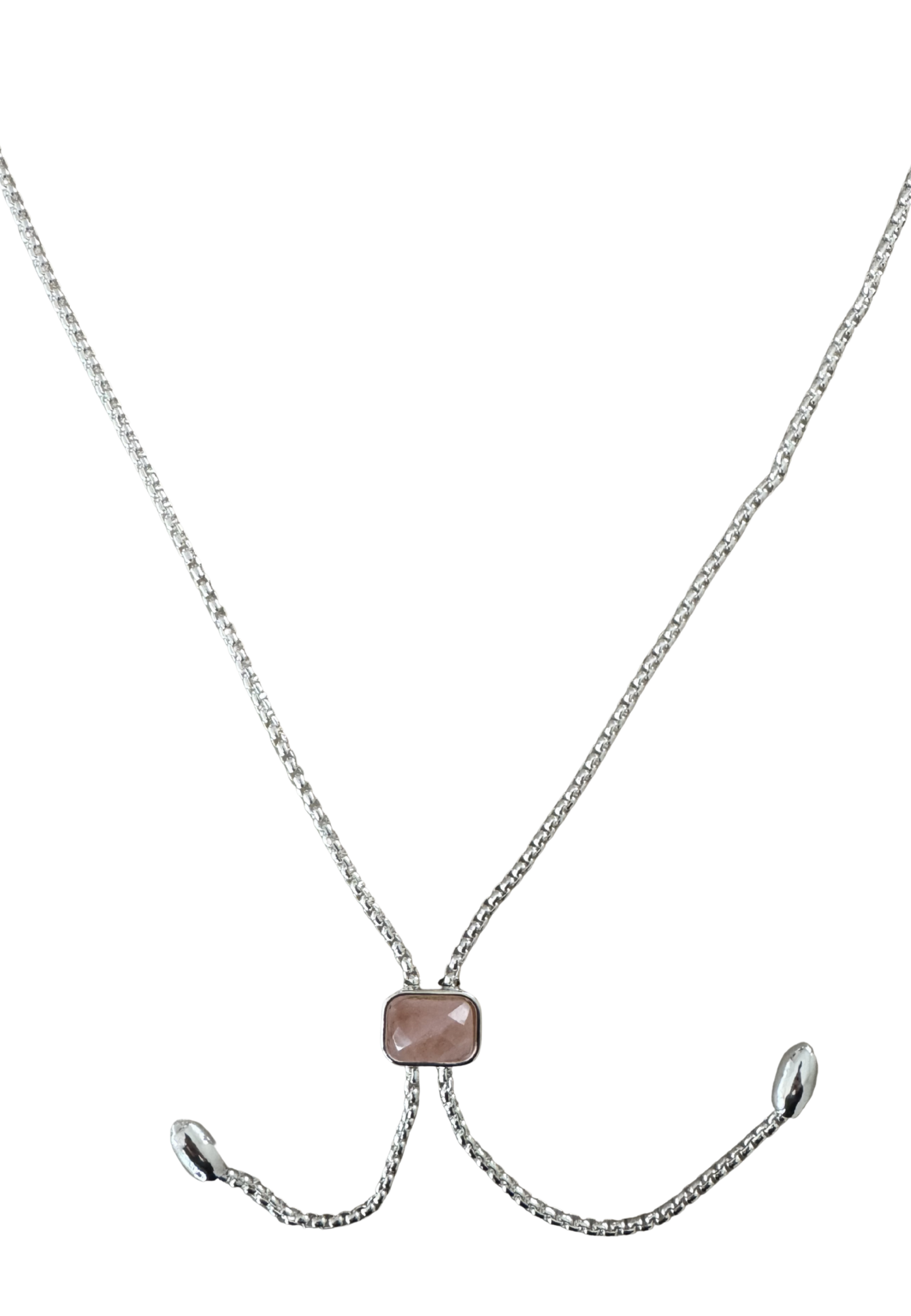 Leslii Damen Halskette mit roséfarbenem Zierelement – Moderne Eleganz mit raffiniertem Design