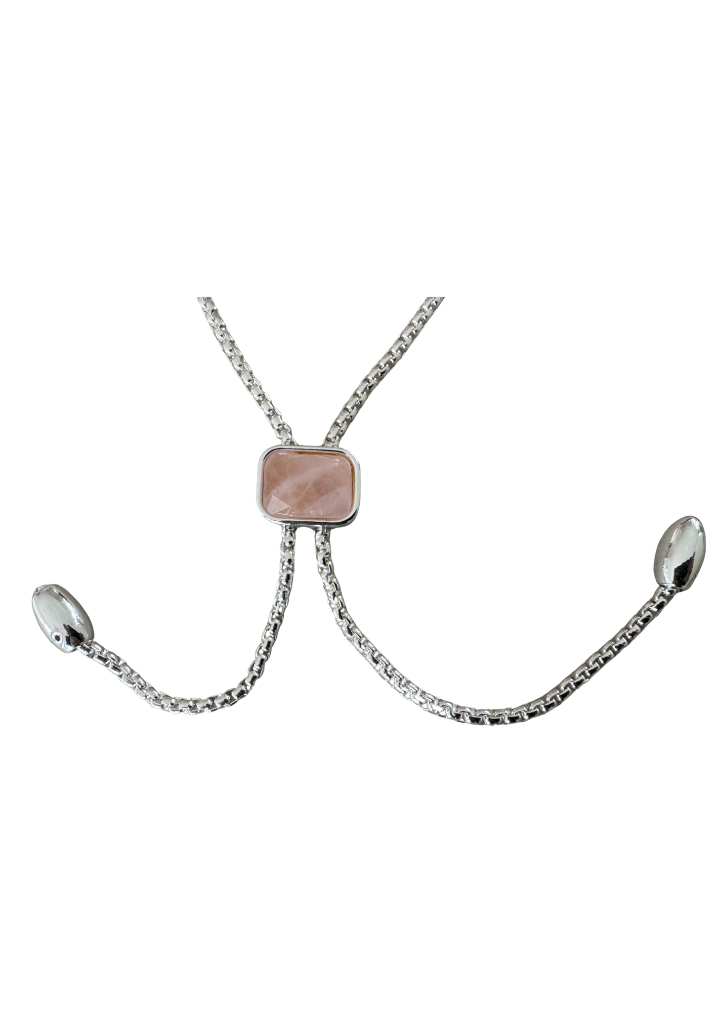 Leslii Damen Halskette mit roséfarbenem Zierelement – Moderne Eleganz mit raffiniertem Design