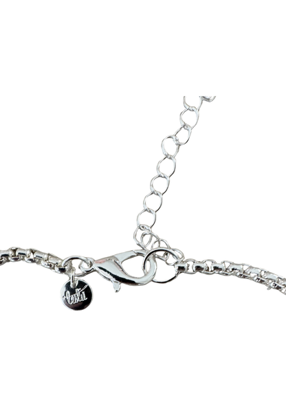 Leslii Damen Halskette mit Kristall-Element – Moderne Y-Kette in Silber-Optik