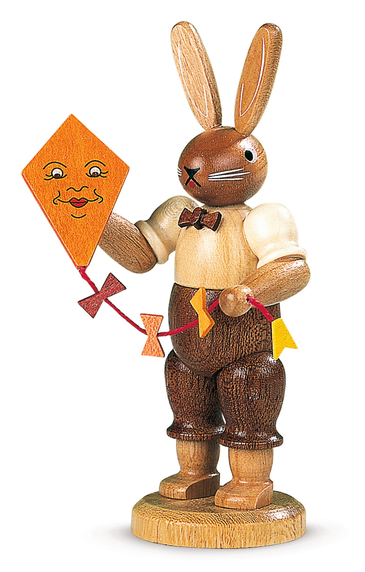 Osterhase mit Drachen – 11 cm – Original von Müller Kleinkunst aus Seiffen