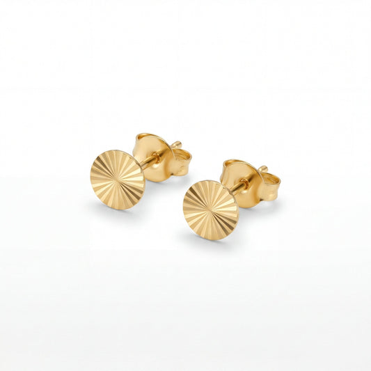 Aura Ohrstecker – Sonnen-Design aus 925 Sterling Silber