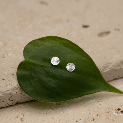 Aura Ohrstecker – Sonnen-Design aus 925 Sterling Silber